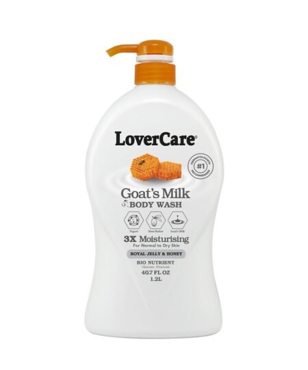 Lovercare Goat’s Milk Body Wash 40.7 Oz (1200Ml)- Royal Jelly & Honey